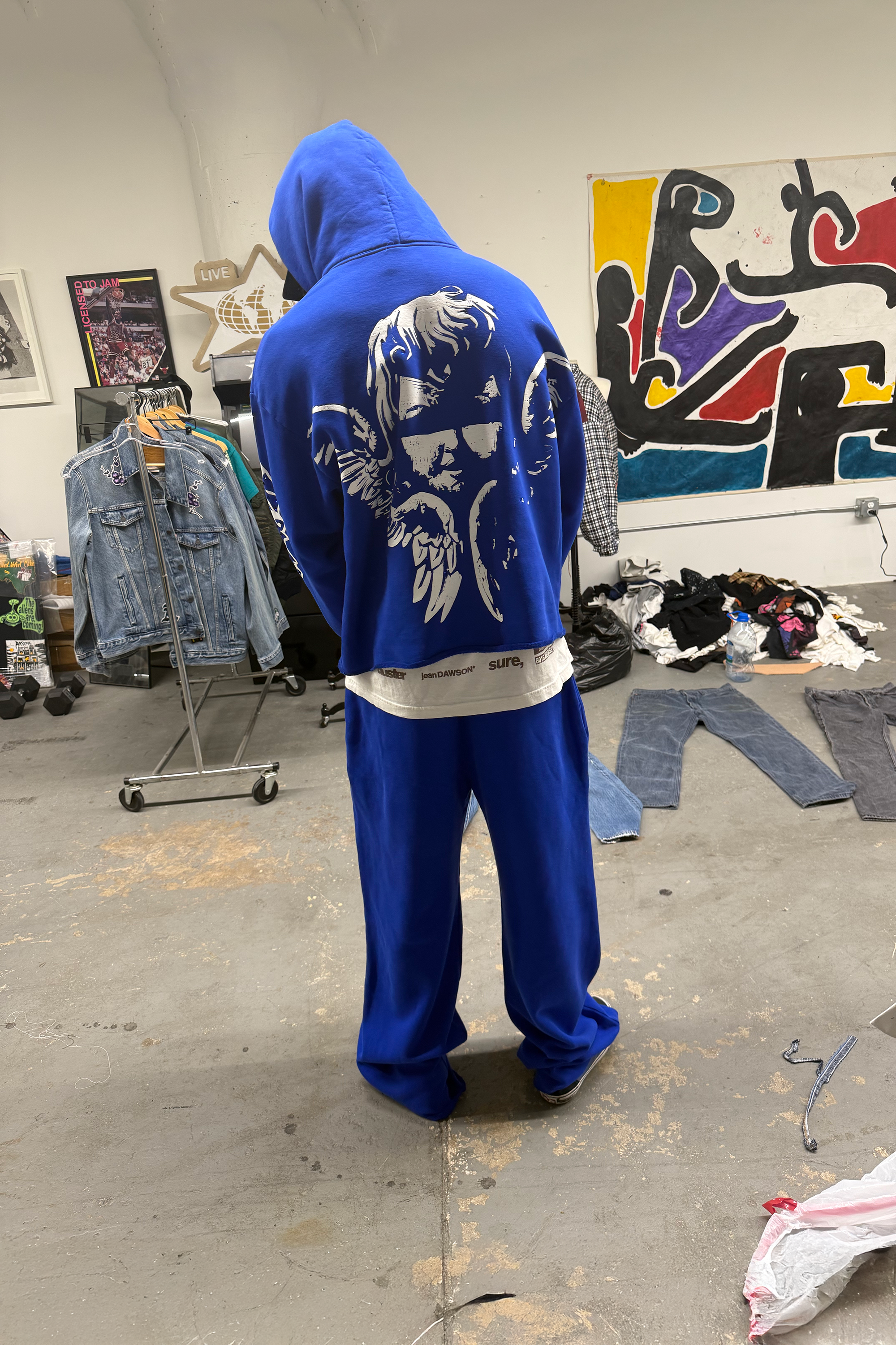 BLU STRIP MEMBERS HOODIE